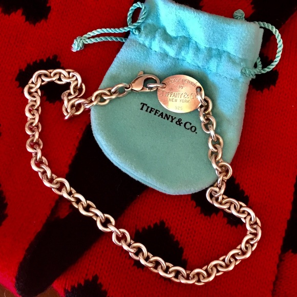 Tiffany&co Sterling Silver vintage chunky 15 inch return to Tiffany&co choker - Picture 3 of 11